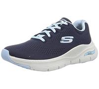 Skechers Arch Fit Big Appeal, Scarpe da Ginnastica Donna, Blu Navy Knit Mesh Lt Blue Trim, 40 EU