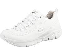 Skechers Scarpe da Ginnastica Donna Arch Fit Citi Drive pelle bianca dettagli silver 41 EU