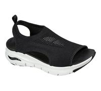 Skechers Arch Fit City Catch, Sandali Punta Aperta Donna, Nero (Black), 37 EU
