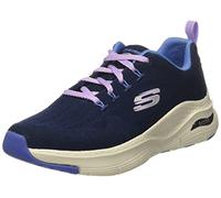 Skechers Arch Fit Comfy Wave, Scarpe da Ginnastica Donna, Blu Navy, 37 EU