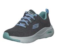Skechers Arch Fit Comfy Wave, Scarpe Donna, Charcoal Turquoise, 37 EU