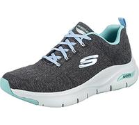 Skechers Arch Fit Comfy Wave, Scarpe Donna, Charcoal Turquoise, 37 EU
