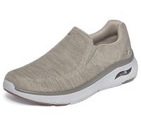 Skechers Arch Fit Crosser Locke Sneaker Uomo, Taupe Mesh, 43 EU