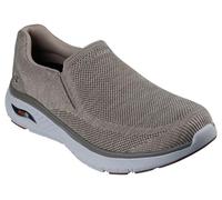 Skechers Arch Fit Crosser Locke Sneaker Uomo, Taupe Mesh, 46 EU