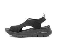 Skechers Arch Fit - Darling Days, Scarpe da ginnastica Donna, Black Mylar Knit, 40 EU