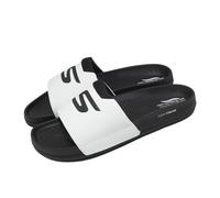 Skechers Arch Fit Hyper Slide White Black Men Slip On Casual Sandal 229254-WBK