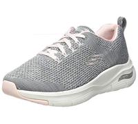 Skechers Arch Fit Infinite Adventure, Scarpe da Ginnastica Basse Donna, Grigio, 38 EU
