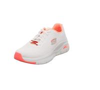 Skechers Arch Fit - Infinity Cool, Scarpe da ginnastica Donna, Bianco White Mesh Pink Trim, 37 EU
