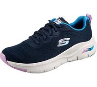 Skechers Arch Fit Infinity Cool, Sneaker Donna, Blu Navy Mesh Multi Trim, 41 EU