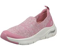 Skechers Arch Fit Quick Stride, Sneaker Donna, Mauve White, 36 EU