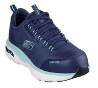 Skechers Arch Fit SR EbinalFire e Stivali di Sicurezza da Donna, Blu Navy Aqua Textile Sintetico, 39 EU
