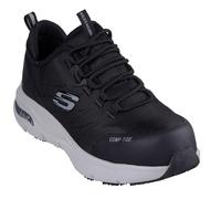 Skechers Arch Fit SR EbinalFire e Stivali di Sicurezza da Donna, Nero Grigio Tessuto Sintetico, 37 EU