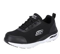Skechers Arch Fit Sr Ringstap, Scarpe da lavoro Uomo, Black White, 44 EU