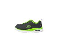 Skechers Arch Fit Sr Ringstap, Scarpe da lavoro Uomo, Charcoal Lime Textile Synthetic, 41 EU