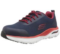 Skechers Arch Fit Sr Ringstap, Scarpe da lavoro Uomo, Navy Red, 40 EU