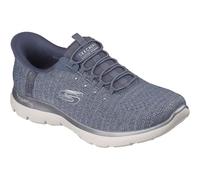 Skechers Arch Fit Summits - Scarpe da Ginnastica da Donna, morbide e Luccicanti, Ardesia, 36