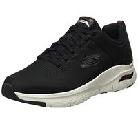Skechers Arch Fit Titan, Scarpe Sportive Uomo, Black Textile White Trim, 46 EU