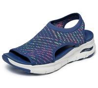 Skechers Arco da Donna Fit-Catchy Wave, Blu Navy, Multicolore, 35 EU