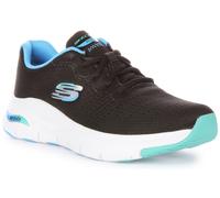 SKECHERS Arco Fit Infinito Comfort Stringate Trainer Navy Multi Donna UK 3 - 7