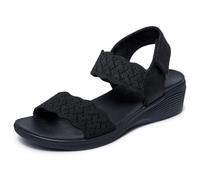 Skechers Arya-On The Rise, Sandali Donna, Nero, 37 EU