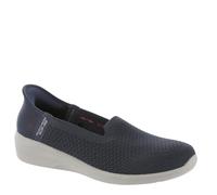 Skechers Arya-Sweet Voice - Mocassini da Donna Senza Mani, Senza Lacci, Navy, 38.5 EU