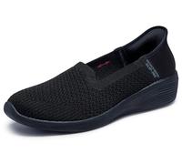 Skechers Arya-Sweet Voice - Mocassini da Donna Senza Mani, Senza Lacci, Nero, 37.5 EU