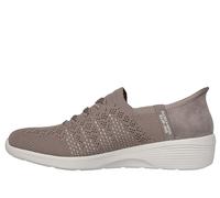 Skechers Arya Swiftly, Scarpe da Ginnastica Donna, Dark Taupe Knit, 39.5 EU