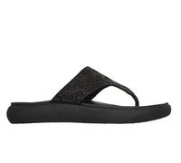 Skechers Asana con Memory Foam Infradito Donna Nero con Strass Mare Piscina New