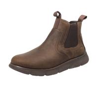 Skechers Augustino Paulo, Stivaletto Uomo, Chocolate Leather, 43 EU