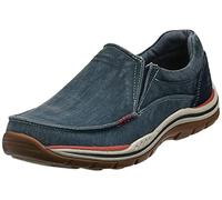 Skechers Avillo previsto, Mocassino Uomo, Blu Marino, 41 EU