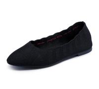 Skechers Ballerine da Donna Cleo Bewitch, Nero, 6.5 UK Wide