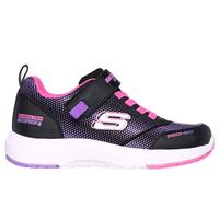 Skechers Bambina Dynamic Tread - Journey Time Sneaker in Nero/Rosa Fluo, Taglia 35.5