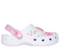 Skechers Bambina Foamies: Heart Charmer - Girly Land Shoes in Bianco/Multicolore, Taglia 32