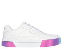Skechers Bambina Jade Sneaker in Bianco/Multicolore, Taglia 38, Lavabile in lavatrice