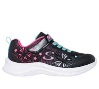 Skechers Bambina Jumpsters 2.0 - Butterfly Flush Sneaker in Nero, Taglia 27