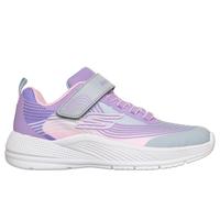 Skechers Bambina Microspec Advance Sneaker in Grigio Chiaro, Taglia 28.5, Lavabile in lavatrice