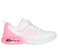 Skechers Bambina Microspec Max Advance - Fly 3.0 Sneaker in Bianco/Rosa Fluo, Taglia 33