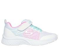 Skechers Bambina Microspec Plus - Swirl Sweet Sneaker in Bianco/Multicolore, Taglia 29