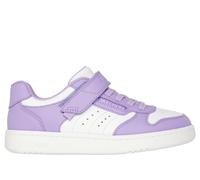 Skechers Bambina Quick Street - Style Stride Sneaker in Bianco/Lavanda, Taglia 32, Lavabile in lavatrice