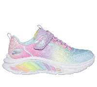 Skechers Bambina Rainbow Cruisers Sneaker in Lavanda, Taglia 30