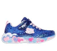Skechers Bambina S-Lights: Eternal Heart Lights Sneaker in Blu Navy Blue , Taglia 33