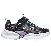 Skechers Bambina S-Lights: Kinetic-Lights - Where's My ? Sneaker in Nero, Taglia 27
