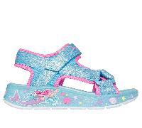 Skechers Bambina S-Lights: Mermaid Dreams Sandali in Blu, Taglia 32