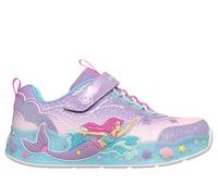 Skechers Bambina S-Lights: Mermaid Dreams Sneaker in Lavanda, Taglia 28.5
