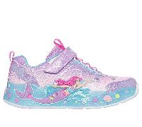Skechers Bambina S-Lights: Mermaid Dreams Sneaker in Lavanda, Taglia 35
