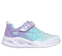 Skechers Bambina S-Lights: Sola Glow - Color Breeze Sneaker in Lavanda, Taglia 31