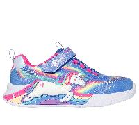 Skechers Bambina S-Lights: Unicorn Chaser Sneaker in Blu, Taglia 34