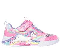 Skechers Bambina S-Lights: Unicorn Chaser Sneaker in Rosa, Taglia 27.5