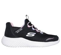 Skechers Bambina Slip-ins: Bounder - Simple Cute Sneaker in Nero, Taglia 36, Lavabile in lavatrice