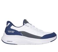 Skechers Bambina Slip-ins: Contour Foam - Cozy Fit Sneaker in Bianco/Blu Navy Blue, Taglia 38, Lavabile in lavatrice